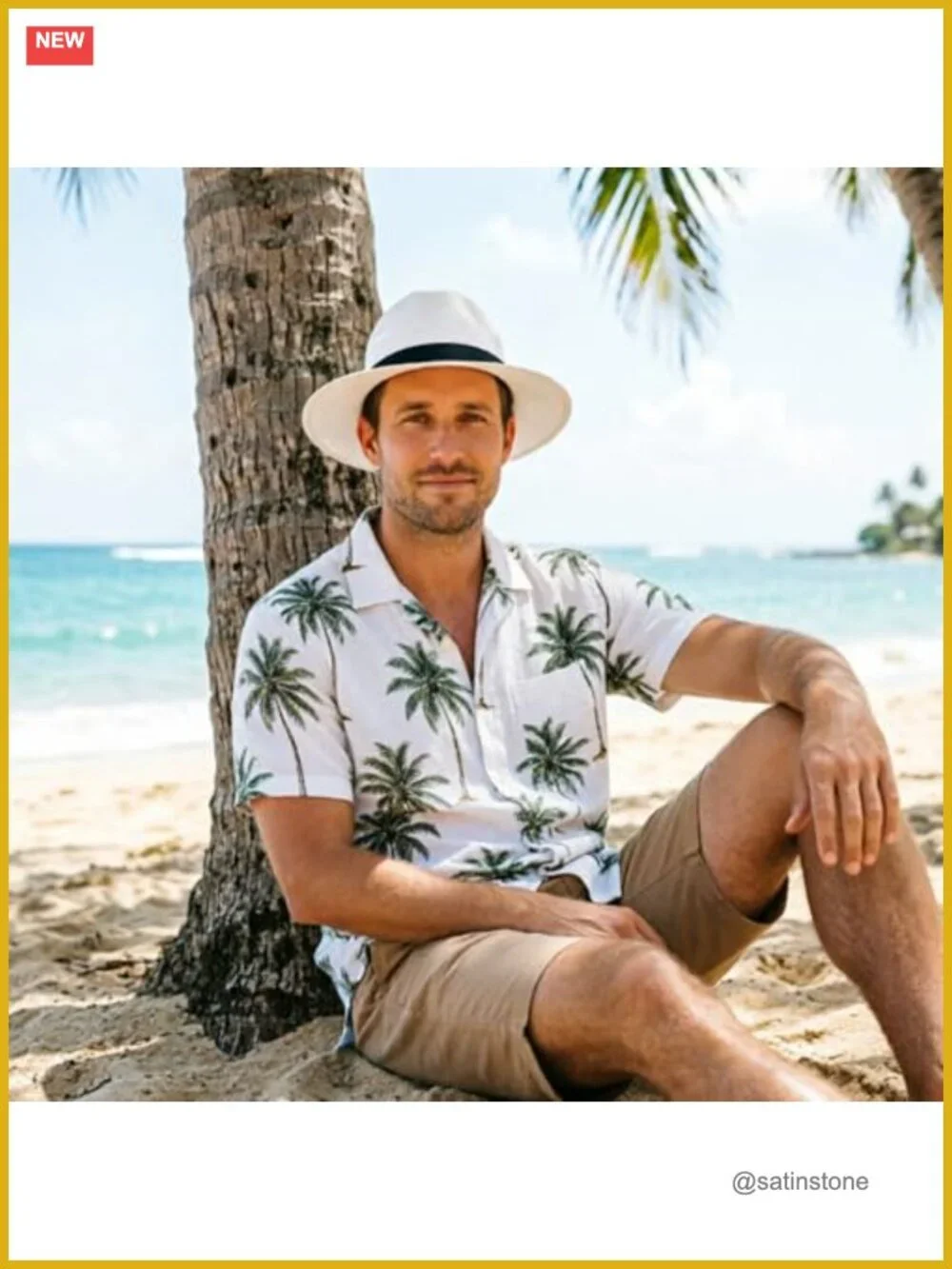 Straw Fedora Sun Hat with Adjustable Drawstring - Paper Panama Hat for Beach